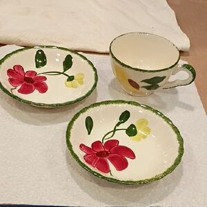 Blue Ridge Southern Pottery Red and Green Accents Replacements Vintage